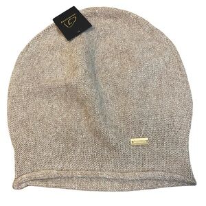 Cashmere Slouchy Knit Beanie Hat